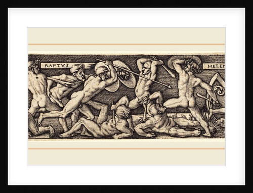 The Rape of Helena by Sebald Beham