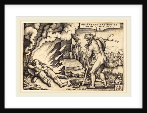 Death of Hercules by Sebald Beham