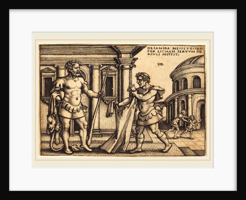 Lycus Bringing the Garment of Nessus to Hercules by Sebald Beham
