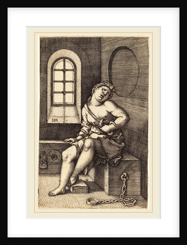 Cleopatra Seated by Sebald Beham