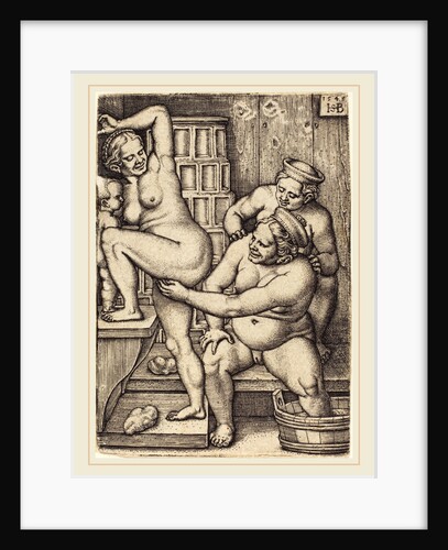Three Women Bathing, 1548 by Sebald Beham