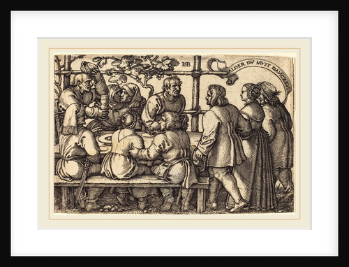 Peasants' Feast by Sebald Beham
