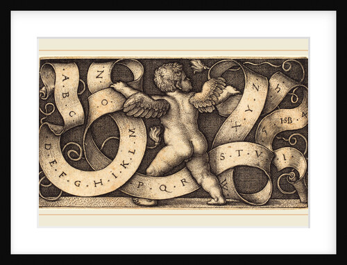 Genius with Alphabet, 1542 by Sebald Beham