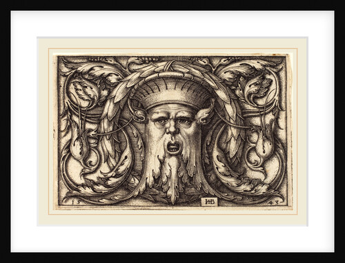 Ornament with a Mask, 1543 by Sebald Beham