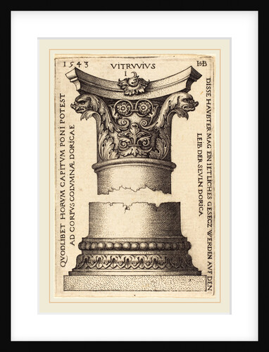 Capital and Base of a Column, 1543 by Sebald Beham
