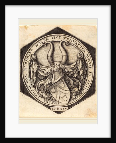 Coat of Arms of H.S. Beham, 1544 by Sebald Beham