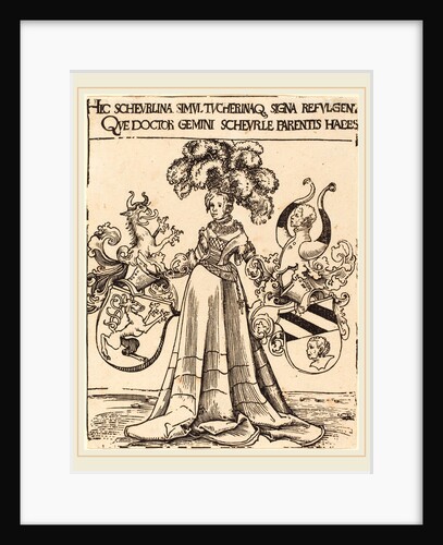 Bookplate of Scheurl and Tucher by Lucas Cranach the Elder