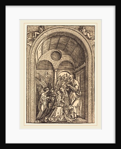 The Holy Family with Two Angels in a Vaulted Hall, c. 1504 by Albrecht Dürer