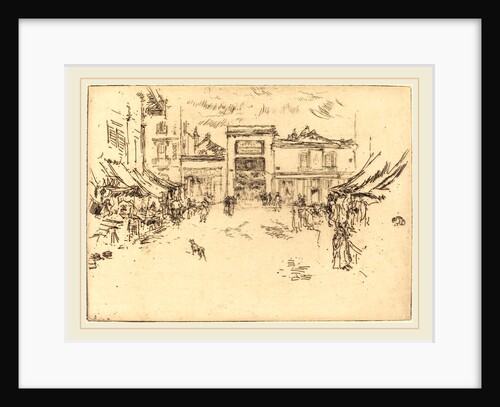 Little Market Place, Tours, 1888 by James McNeill Whistler
