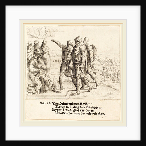 The Three Kings Tell Herod of Christ's Birth, 1549 by Augustin Hirschvogel