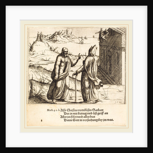 The Temptation of Christ, 1548 by Augustin Hirschvogel