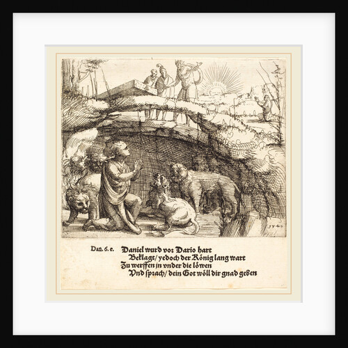 Daniel in the Lions' Den, 1549 by Augustin Hirschvogel