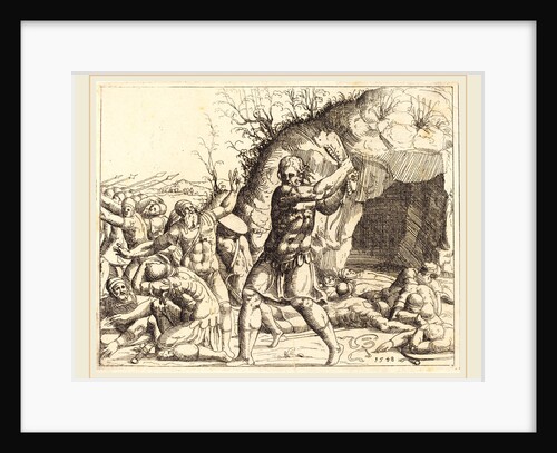 Samson Slays the Philistines by Augustin Hirschvogel