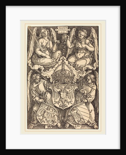 Coat of Arms of the German Empire and Nuremberg City, 1521 by Albrecht Dürer