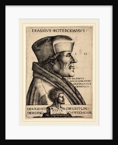 Erasmus of Rotterdam by Hieronymus Hopfer