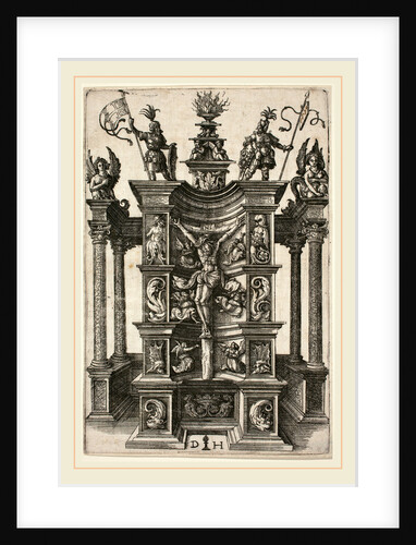The Crucified Christ in a Decorated Niche by Daniel Hopfer I