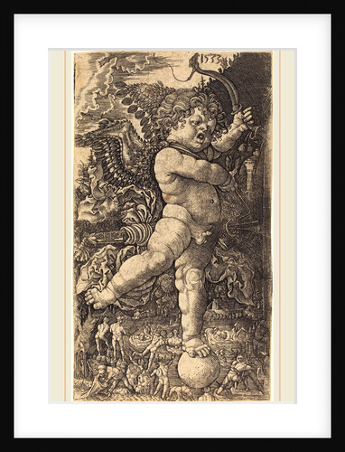 Cupid Balancing on a Globe, 1533 by Master H.L.