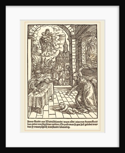 Zway khindt aus Windischlanndt, c. 1503 by Master of the Miracles of Mariazell