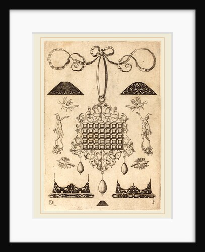 Large Pendant with Square with 35 Flat Stones, 1593 by Daniel Mignot
