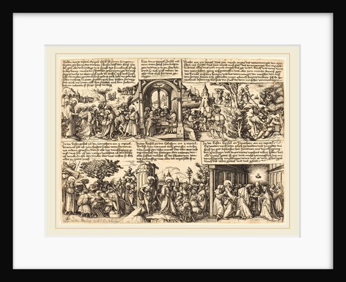 Jesus Christ Giving the Mission to the Apostles and Other New Testament Scenes by Daniel Hopfer I