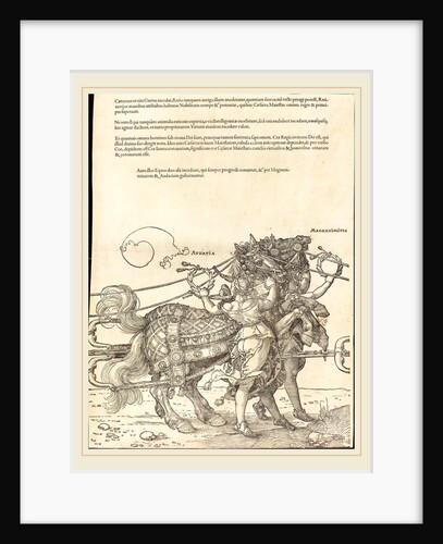 The Triumphal Chariot of Maximilian I plate 7 of 8, 1522 by Albrecht Dürer