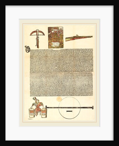 Broadside: An Invitation to an Arms Competition, in or after 1501 by Anonymous