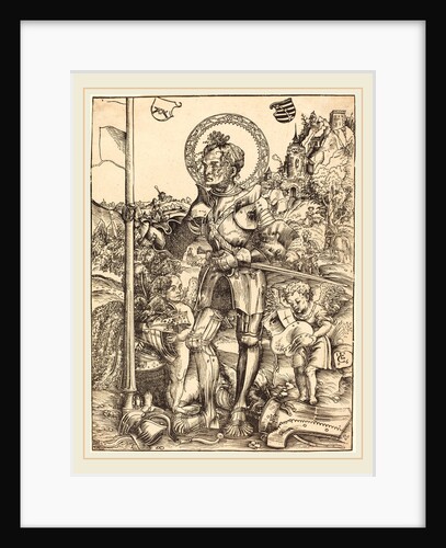 Saint George Standing, with Two Angels, 1506 by Lucas Cranach the Elder