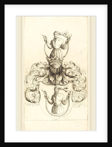 Coat of Arms of Unknown Man by Augustin Hirschvogel