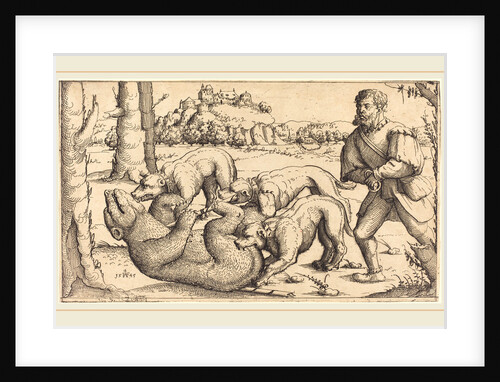 Bear Hunt, 1545 by Augustin Hirschvogel