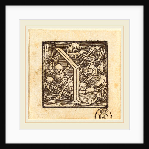 Letter Y by Hans Holbein the Younger