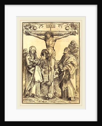 Christ on the Cross with Mary and John by Wolf Traut