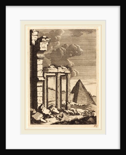 Goats before Ruins and a Pyramid, c. 1650 by Bernhard Zaech