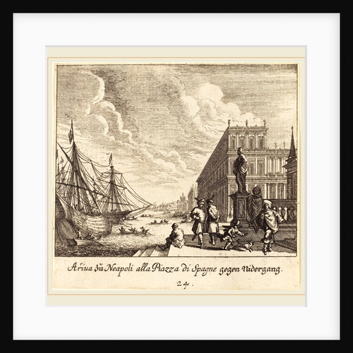 Palazzo di Spagna, Naples, 1681 by Melchior Küsel