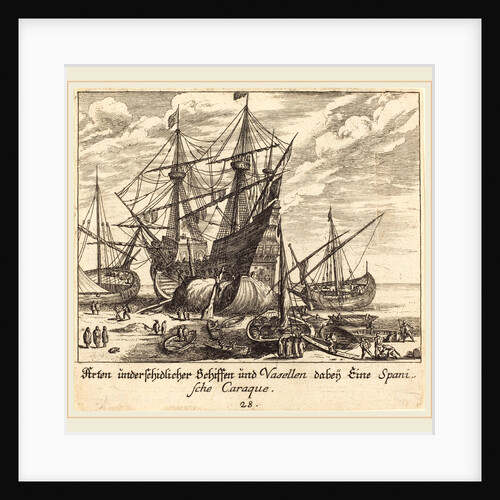 Ships, 1681 by Melchior Küsel