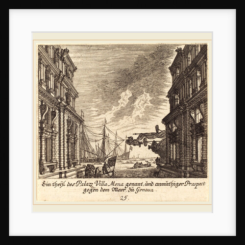 Palazzo Villamena, Genoa, 1681 by Melchior Küsel