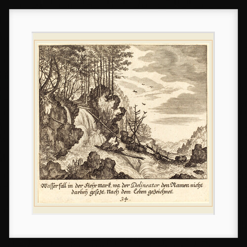 Waterfall, 1681 by Melchior Küsel
