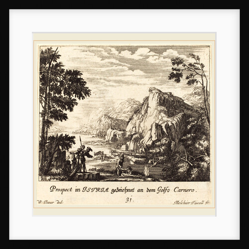 Istria, Carnero Gulf, 1681 by Melchior Küsel