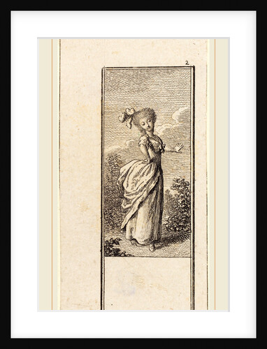 Girl with an Ostrich Feather Headdress, 1784 by Daniel Nikolaus Chodowiecki