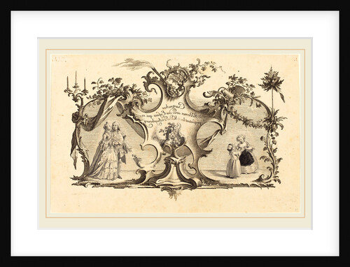 Cartouches Modernes avec des Enfans qui representant les Modes d'Augsbourg by Johann Esaias Nilson