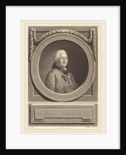 Christian Weisse, 1771 by Johann Friedrich Bause