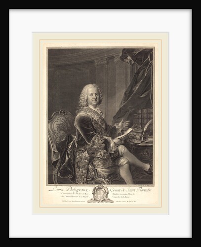 Louis Phelypeaux, comte de Saint Florentin, 1761 by Johann Georg Wille