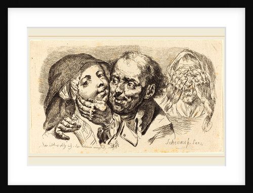 Young Woman Embraced by an Older Man, 1765 by Johann Eleazar Schenau