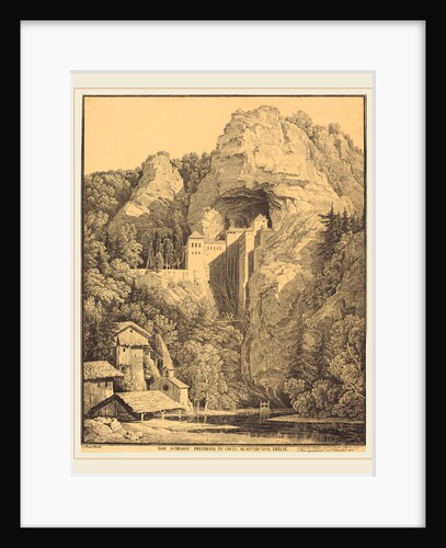 Das Schloss Prediama in Crein XII Stund: von Triest, 1816 by Karl Friedrich Schinkel