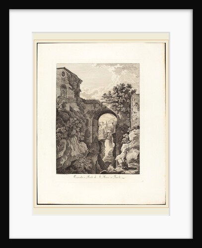 Cascata e Ponte di San Rocco a Tivoli, 1795 by Albert Christoph Dies