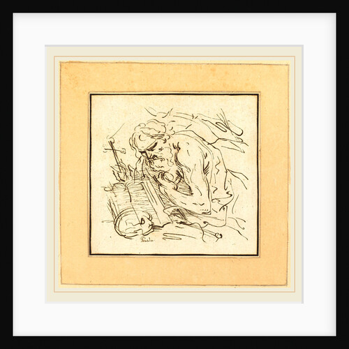 Saint Jerome by Johann Gottlieb Prestel