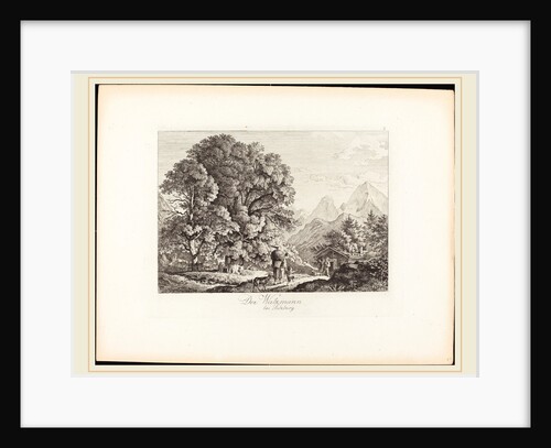 Der Watzmann bei Salzburg, 1830 by Ludwig Richter