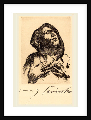 Monk Gazing Upward by Lovis Corinth