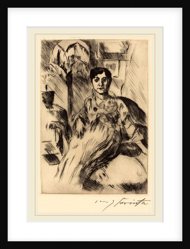 Interior with Woman by Lovis Corinth