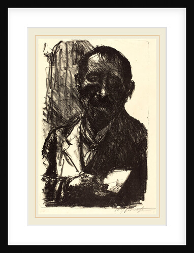 Self-Portrait Sketching by Lovis Corinth