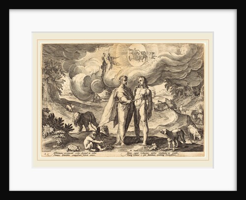 Prometheus Creating Man by Workshop of Hendrik Goltzius